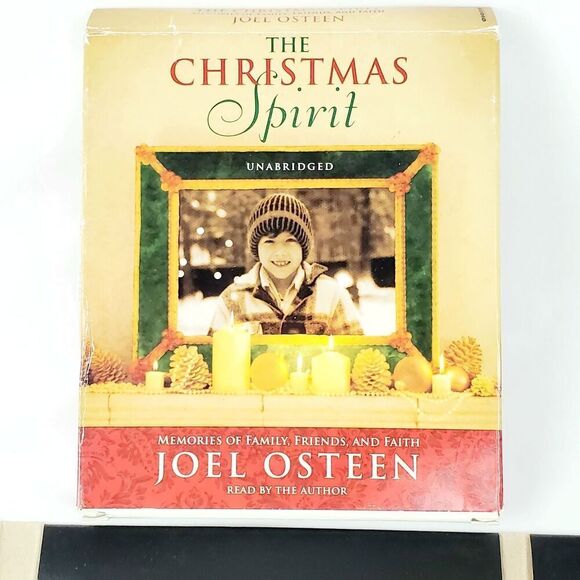 The Christmas Spirit Audiobook Joel Osteen Unabridged 4-CD Set - Picture 1 of 4